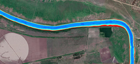 02. Інгулець річка (с.Нововасилівка, ч.2) Миколаївська область. Карта глибин. Preview 1