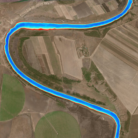 03. Інгулець річка (с.Романово-Булгакове) Миколаївська область. Карта глибин. Preview 1