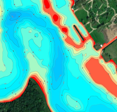 Рось річка (с. Москаленки - смт Стеблів). Черкаська, Київська область. Карта глибин (Full Package) Preview 3
