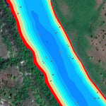 01. Інгулець річка (с.Нововасилівка, ч.1) Миколаївська область. Карта глибин. Preview 3