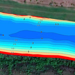 02. Інгулець річка (с.Нововасилівка, ч.2) Миколаївська область. Карта глибин. Preview 2