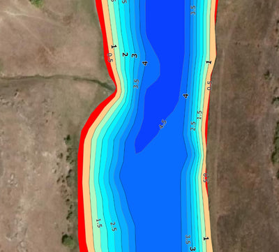 03. Інгулець річка (с.Романово-Булгакове) Миколаївська область. Карта глибин. Preview 2
