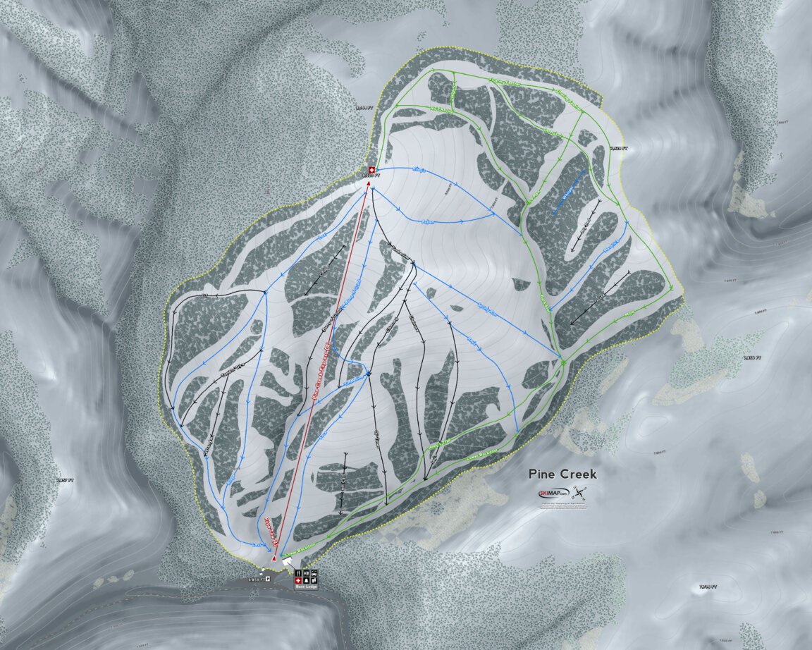 Pine Creek Resort Map by Mapsynergy | Avenza Maps
