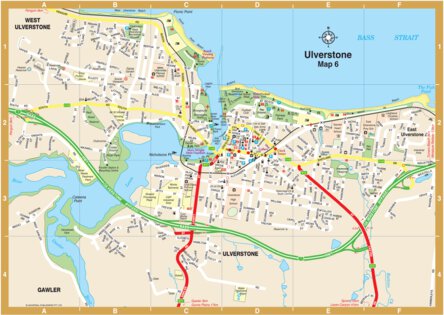 UBD-Gregory's Ulverstone City Street inset map Preview 1