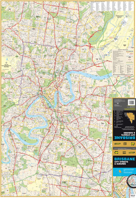 UBD-Gregory's Brisbane City & Surrounding Suburbs Map Preview 1