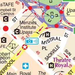 UBD-Gregory's Hobart City Centre Street inset map Preview 3