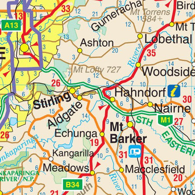 UBD-Gregory's 150km around Adelaide inset map Preview 3
