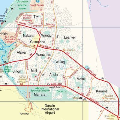 UBD-Gregory's Darwin Suburban Map - State Map 571 Preview 3
