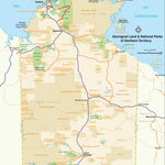 UBD-Gregory's Aboriginal Land and National Parks of Northern Territory Map Preview 1