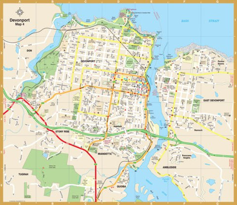 UBD-Gregory's Devonport City Street inset map Preview 1