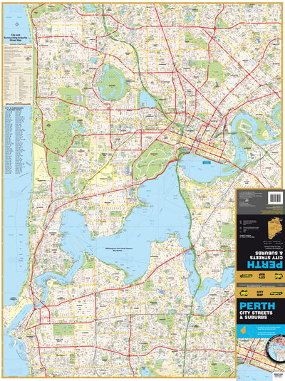 UBD-Gregory's Perth City & Surrounding Suburbs Map Preview 1