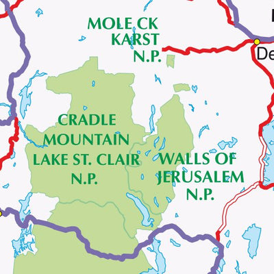 UBD-Gregory's National parks of Tasmania inset map Preview 2