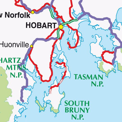 UBD-Gregory's National parks of Tasmania inset map Preview 3