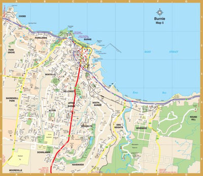 UBD-Gregory's Burnie City Street inset map Preview 1