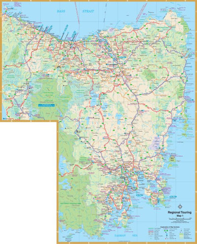 UBD-Gregory's Tasmania Regional Touring inset map Preview 1