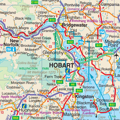 UBD-Gregory's Tasmania Regional Touring inset map Preview 3