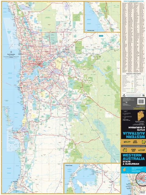 UBD-Gregory's Perth Suburban Map - State Map 670 Preview 1
