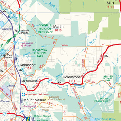 UBD-Gregory's Perth Suburban Map - State Map 670 Preview 2