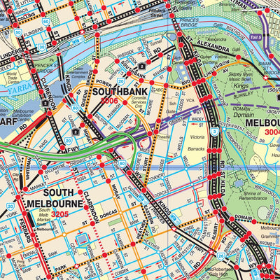 UBD-Gregory's Melbourne City & Surrounding Suburbs Map Preview 3