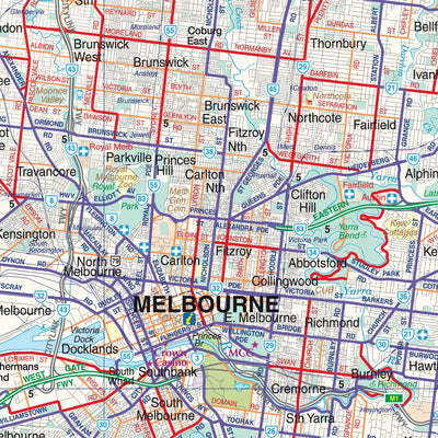 UBD-Gregory's Melbourne Suburban Map - State Map 370 Preview 3