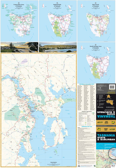 UBD-Gregory's Hobart Suburban Map - State Map 770 Preview 1
