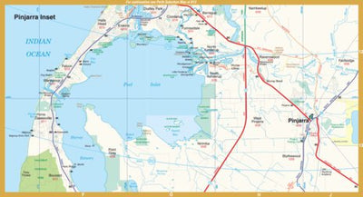 UBD-Gregory's Pinjarra City Street inset map - State Map 670 Preview 1