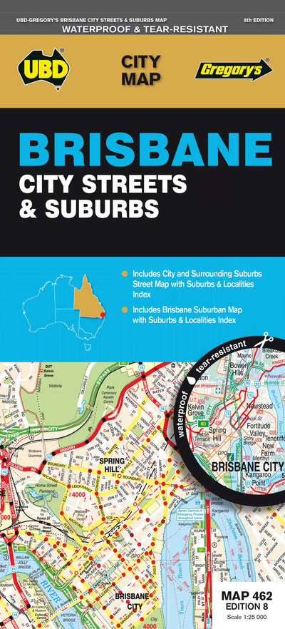 UBD-Gregory's Brisbane City Streets & Suburbs, Map 462, edition 9 Preview 1