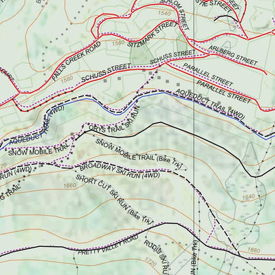 Getlost Map Falls Creek (Special) Topographic Map V15 Preview 2