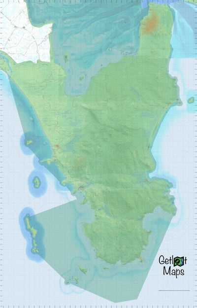 Getlost Map Wilson's Promontory (Special) Topographic Getlost Map V15 Preview 1