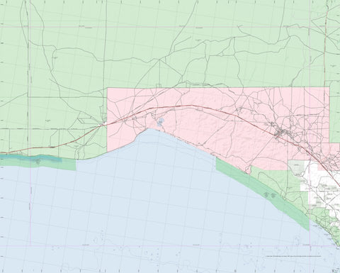 Getlost Map SH5216 NULLARBOR Australia Touring Map V15 1:250,000 Preview 1