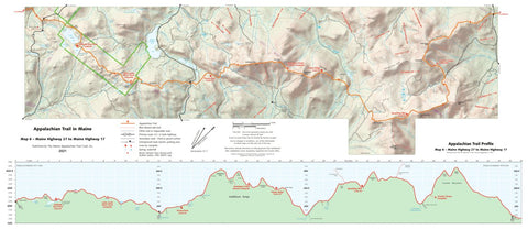 Appalachian Trail in Maine - Map 6 Preview 1