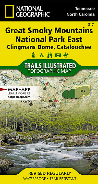 317 :: Great Smoky Mountains National Park East: Cades Cove, Elkmont Map Preview 1