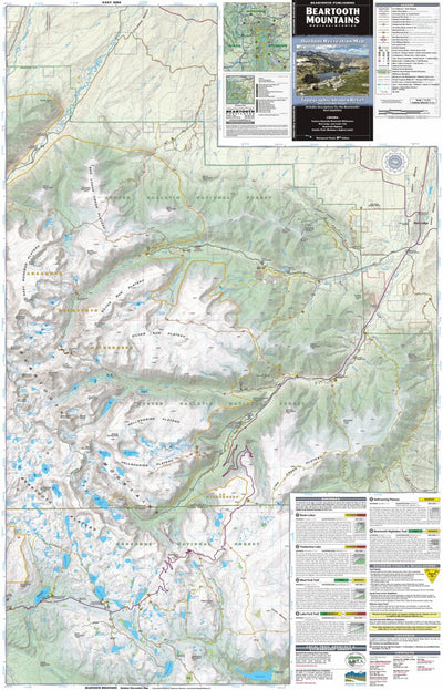 Beartooth Game Range Map Beartooth Mountains 2021 Map by Beartooth Publishing | Avenza Maps