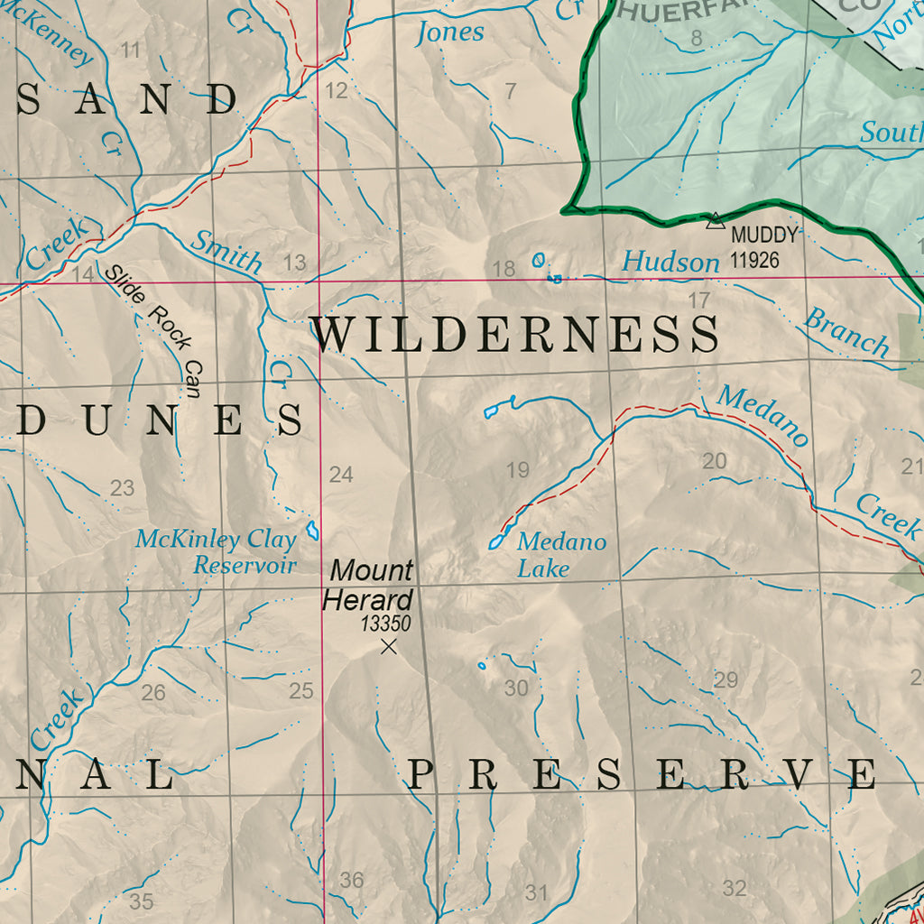 Rio Grande National Forest Visitor Map - Saguache Ranger District (East ...