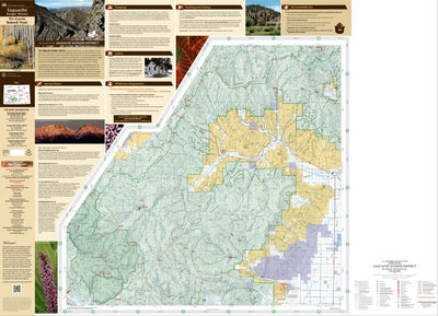 Rio Grande National Forest Visitor Map - Saguache Ranger District (West Half) Preview 1
