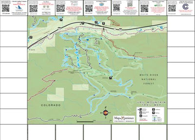 Vail Mountain Trails Map - Hike Colorado - Bike Colorado Preview 1