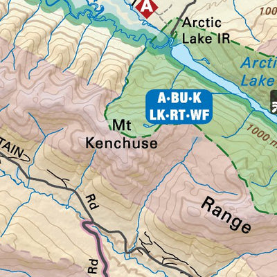 NOBC28 Arctic Pacific Lakes Prov Park - Northern BC Topo Preview 2