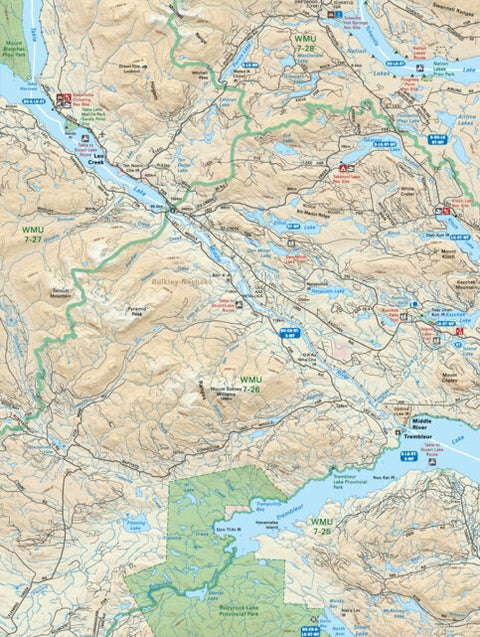 NOBC38 Trembleur Lake - Northern BC Topo Preview 1