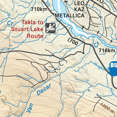 NOBC38 Trembleur Lake - Northern BC Topo Preview 2