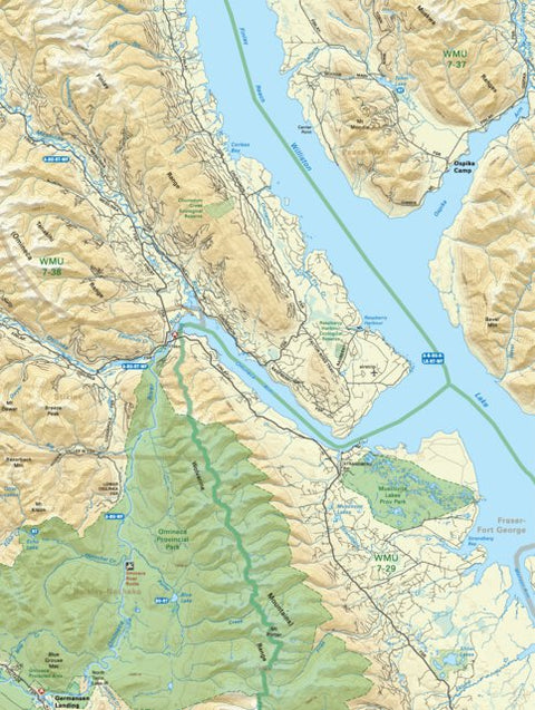 NOBC67 Omineca Arm - Northern BC Topo Preview 1
