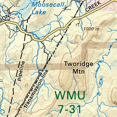 NOBC70 Hudson's Hope - Northern BC Topo Preview 3