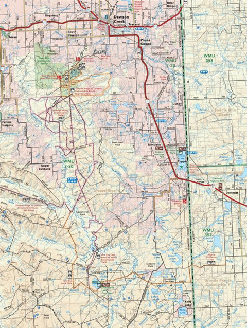 NOBC59 Dawson Creek - Northern BC Topo Preview 1
