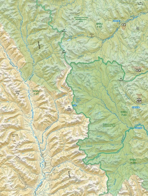 NOBC82 Graham Laurier Provincial Park - Northern BC Topo Preview 1