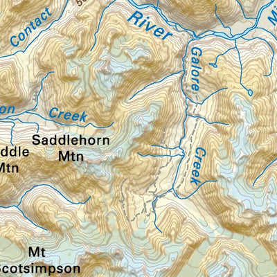 NOBC88 Telegraph Creek - Northern BC Topo Preview 3