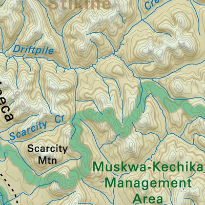 NOBC91 Kwadacha (Fort Ware) - Northern BC Topo Preview 3