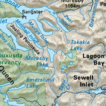 NOBC114 Gwaii Haanas Park Reserve - Northern BC Topo Preview 3