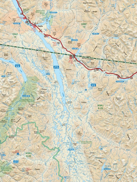 NOBC106 Teslin Lake - Northern BC Topo Preview 1
