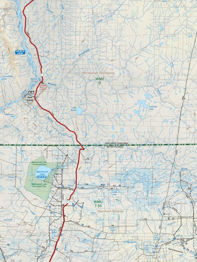 NOBC111 Maxhamish Lake - Northern BC Topo Preview 1