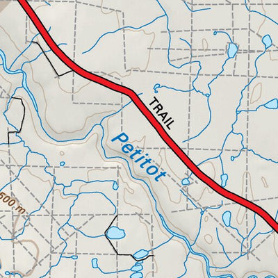 NOBC111 Maxhamish Lake - Northern BC Topo Preview 3