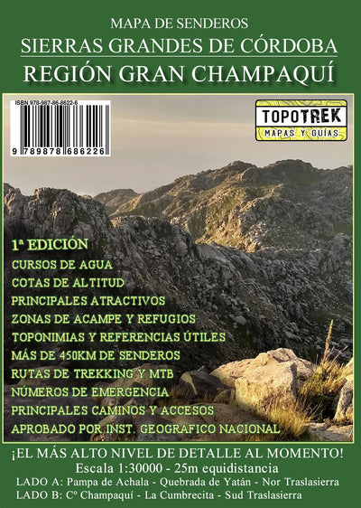 Mapa Topográfico - Champaquí Sur Preview 1